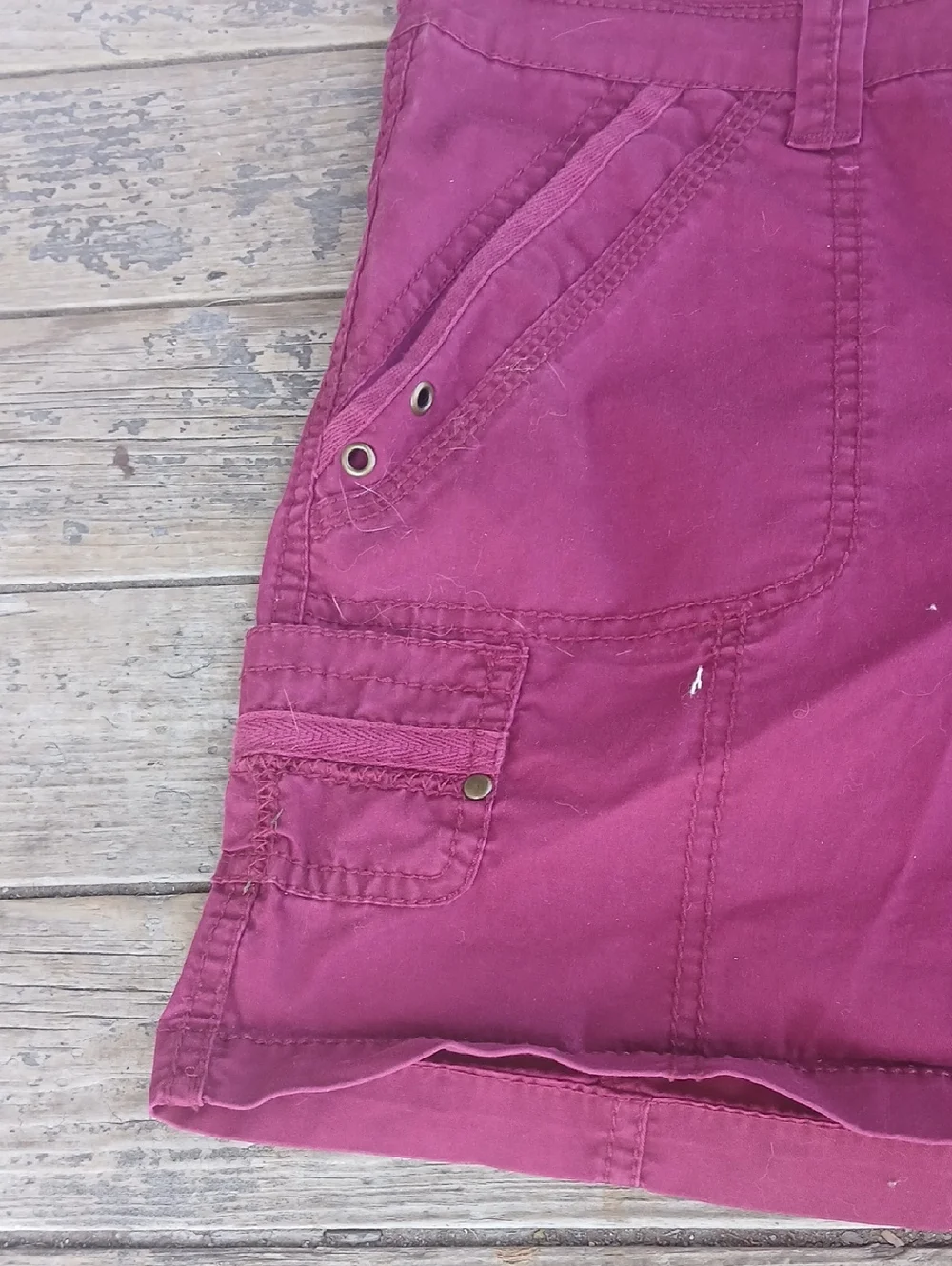 Maurices Raspberry Cargo Shorts Size 5/6 - Picture 2 of 5